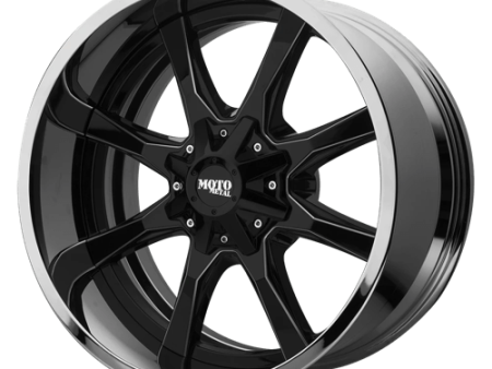 Moto Metal MO201 22X10 6X135 5.5 BLK MILL CHR LP -18MM Hot on Sale