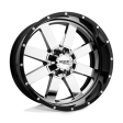 Moto Metal MO200 22X10 5X5.0 CHR G-BLK MILL LP -18MM Sale