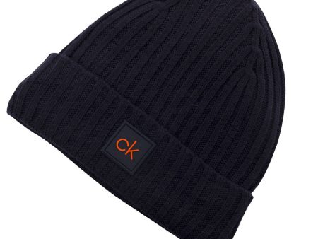 Calvin Klein Chunky Knit Beanie - Navy Fashion