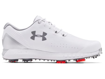 Under Armour HOVR Drive E Spiked Waterproof Shoe - White Discount