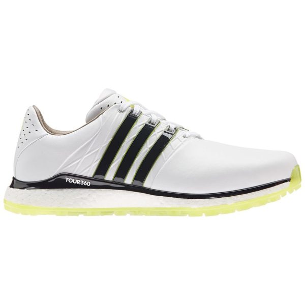 adidas Tour 360 XT-SL 2 Spikeless Shoes - White Black Acid Yellow Hot on Sale