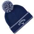 Callaway Classic Beanie Hat - Navy Silver Discount