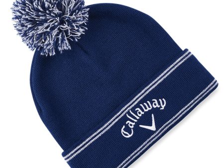 Callaway Classic Beanie Hat - Navy Silver Discount