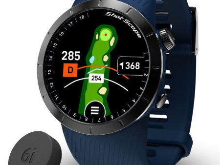 Shot Scope X5 GPS Shot Tracking Watch - Midnight Blue Online now