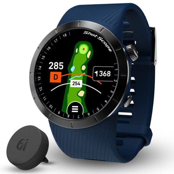 Shot Scope X5 GPS Shot Tracking Watch - Midnight Blue Online now