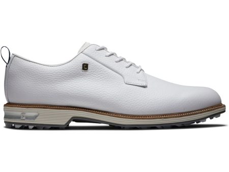 FootJoy Premiere Series Field Waterproof Spikeless Shoes - White Light Grey Online now