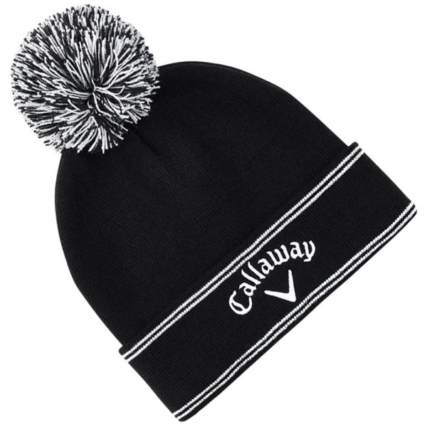 Callaway Classic Beanie Hat - Black White Online Sale