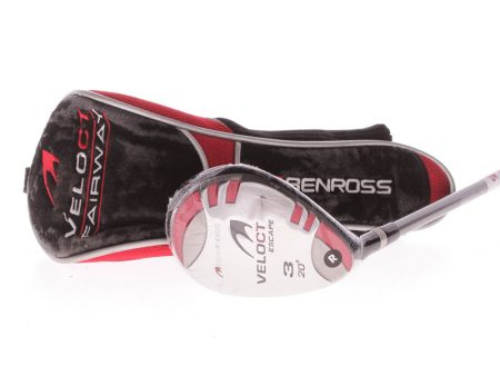 Benross Veloct Graphite Men s Left Hand 3 Hybrid 20 Degree Regular - Prolaunch Platinum on Sale