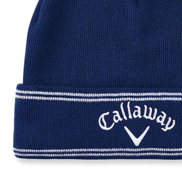 Callaway Classic Beanie Hat - Navy Silver Discount