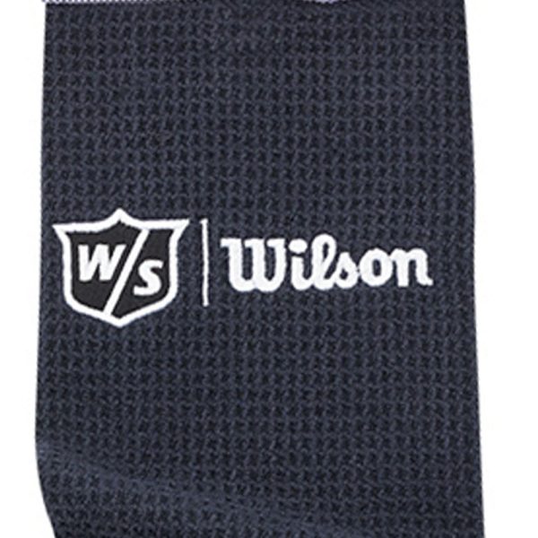 Wilson Tri-Fold Golf Towel - Black Cheap