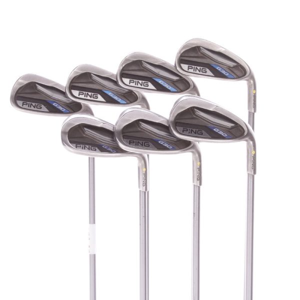 Ping G30 Graphite Men s Right Hand Irons 5-SW Yellow Dot Soft Regular - Ping TFC 419 Online Sale