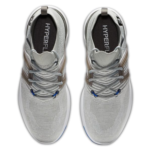 FootJoy Hyperflex Spiked Shoes - Grey White Blue Fashion