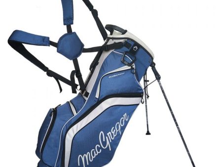 MacGregor Response 9″ Stand Bag - Navy Silver Cheap