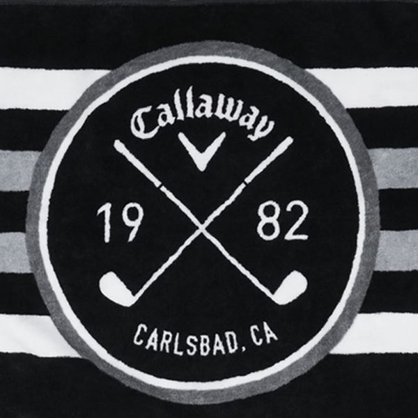 Callaway Cart Towel - Black White Charcoal Online