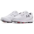 Under Armour HOVR Drive E Spiked Waterproof Shoe - White Discount