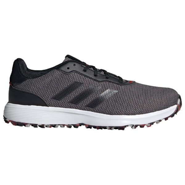 adidas S2G Waterproof Spikeless Shoes - Grey Four Black Scarlet For Sale