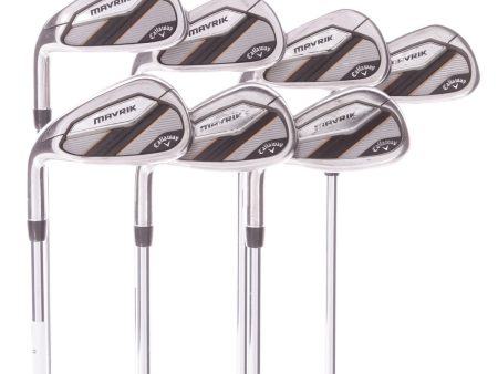 Callaway Mavrik Steel Men s Left Hand Irons 5-AW Stiff - Elevate 95 vss Online now