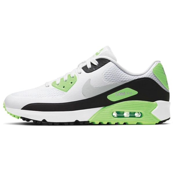 Nike Air Max 90G Spikeless Shoes - White Black Flash Lime Supply