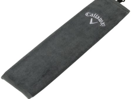 Callaway Tri-Fold Golf Towel - Grey Online now