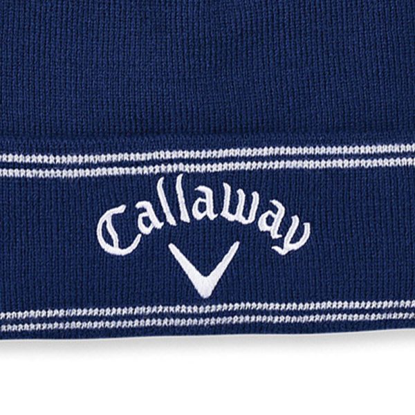 Callaway Classic Beanie Hat - Navy Silver Discount