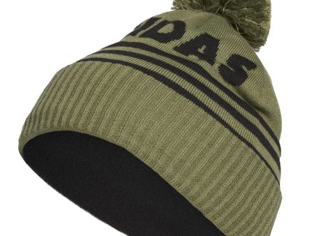 adidas Font Pom Beanie - Focus Olive Discount