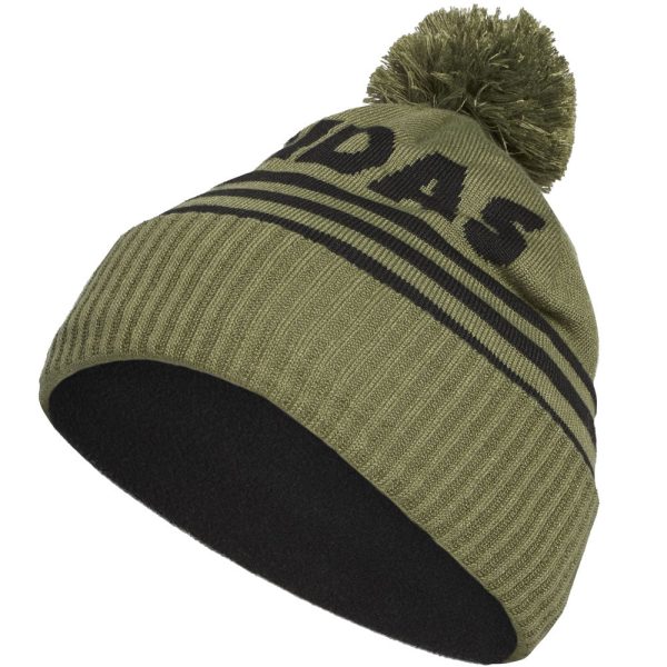 adidas Font Pom Beanie - Focus Olive Discount