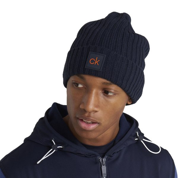 Calvin Klein Chunky Knit Beanie - Navy Fashion