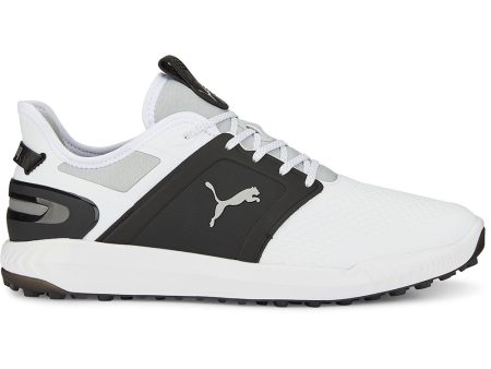 Puma IGNITE Elevate Spikeless Waterproof Shoes - White Black Silver Hot on Sale