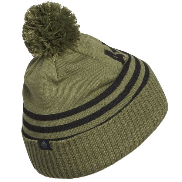 adidas Font Pom Beanie - Focus Olive Discount