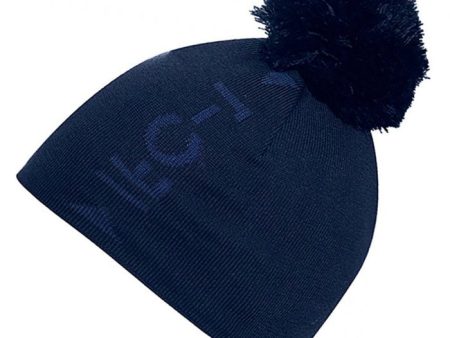 Galvin Green Mens Lennon INTERFACE-1 Knitted Bobble Hat - Navy Online Sale