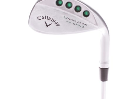 Callaway Mackdaddy PM Grind Chrome Steel Men s Right Hand Sand Wedge 56 Degree 13 Bounce Wedge - KBS Tour V Supply