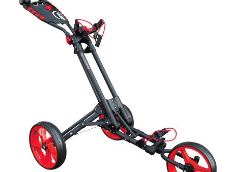 iCart One Compact 3 Wheel Trolley - Grey Red Cheap