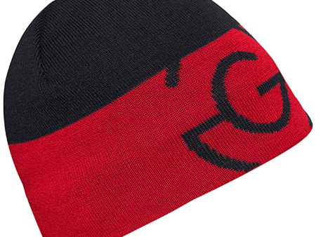 Galvin Green Mens Liam INTERFACE-1 Knitted Hat - Black Red Cheap