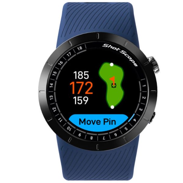 Shot Scope X5 GPS Shot Tracking Watch - Midnight Blue Online now