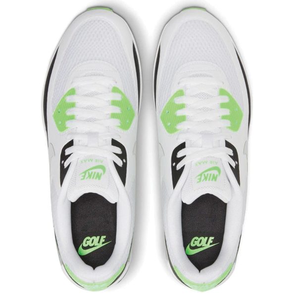 Nike Air Max 90G Spikeless Shoes - White Black Flash Lime Supply