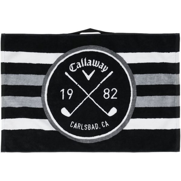 Callaway Cart Towel - Black White Charcoal Online