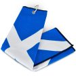 Masters Pro Tech Saltire Tri-Fold Towel - Blue White Online now