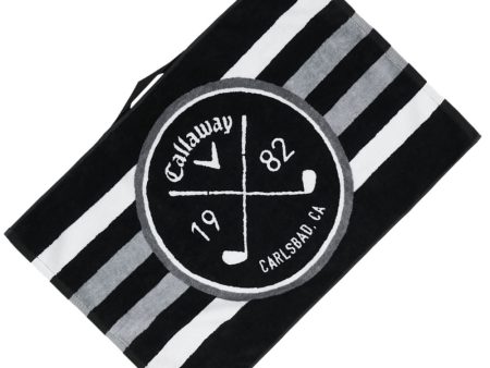 Callaway Cart Towel - Black White Charcoal Online