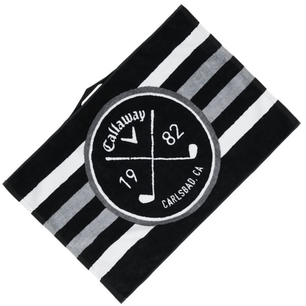 Callaway Cart Towel - Black White Charcoal Online