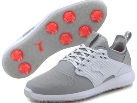 Puma Ignite PWRADAPT Caged Spiked Shoes - Grey Violet Silver White Online