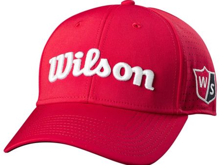 Wilson Performance Mesh Cap - Red For Cheap