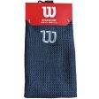 Wilson Microfibre Trifold Towel - Black White Discount